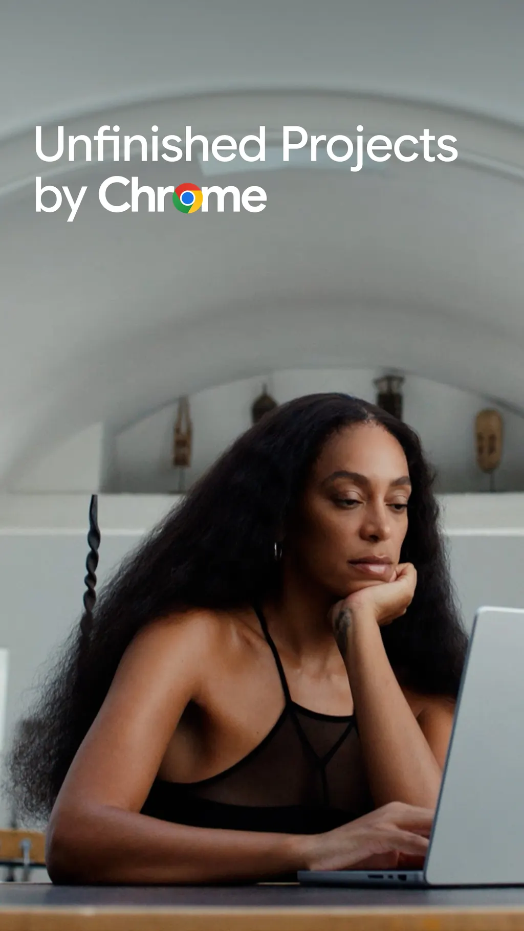 Solange Knowles in the studio